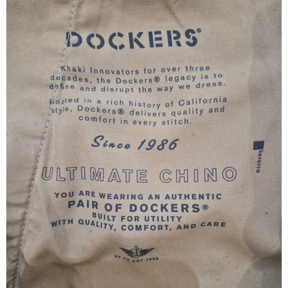 Dockers Ultimate Chino Straight Khaki Pants Men’s 44x30 Comfort Stretch Beige - Picture 8 of 10